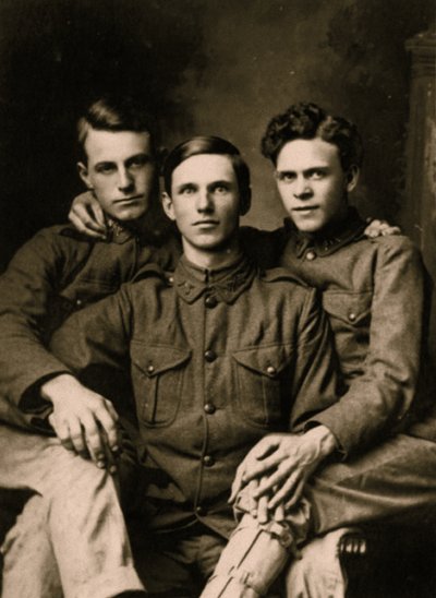 Portrait of Three Close Friends by Unbekannt Unbekannt